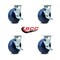 Service Caster Tool Box Caster Wheel Set 6'' Solid Polyurethane Swivel Casters, 4PK TOOL-SCC-30CS620-SPUB-TLB-4 - alternate 4